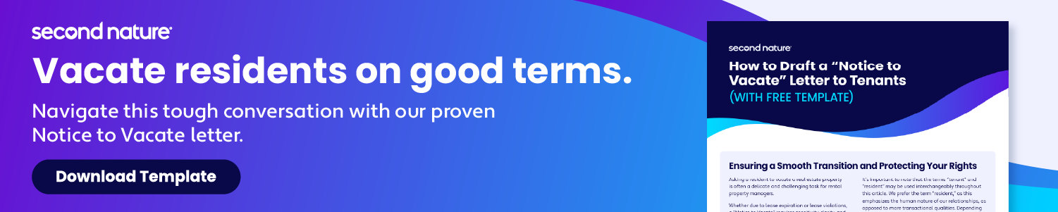 Notice to Vacate Template